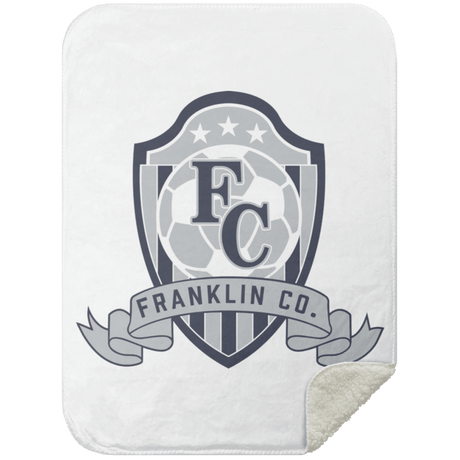 FC Soccer Crest Mink Sherpa Blanket 30x40 - Busy Bee Graphix