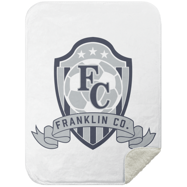 FC Soccer Crest Mink Sherpa Blanket 30x40 - Busy Bee Graphix