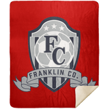 FC Soccer Crest Premium Mink Sherpa Blanket 50x60 - Busy Bee Graphix