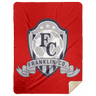 FC Soccer Crest Premium Mink Sherpa Blanket 60x80 - Busy Bee Graphix