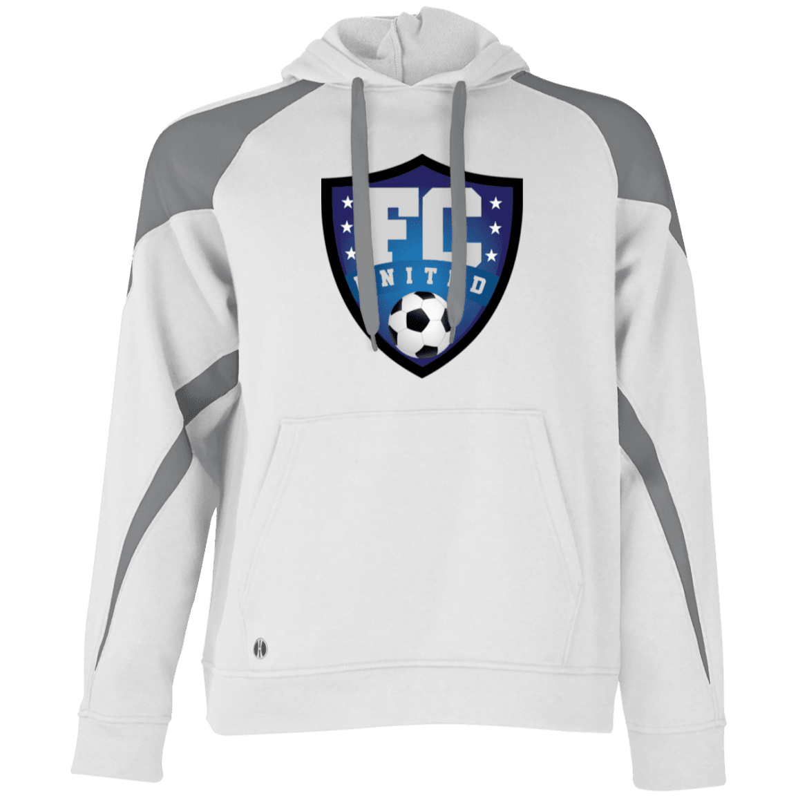 FC United Athletic Colorblock Fleece Hoodie - 931 Graphics