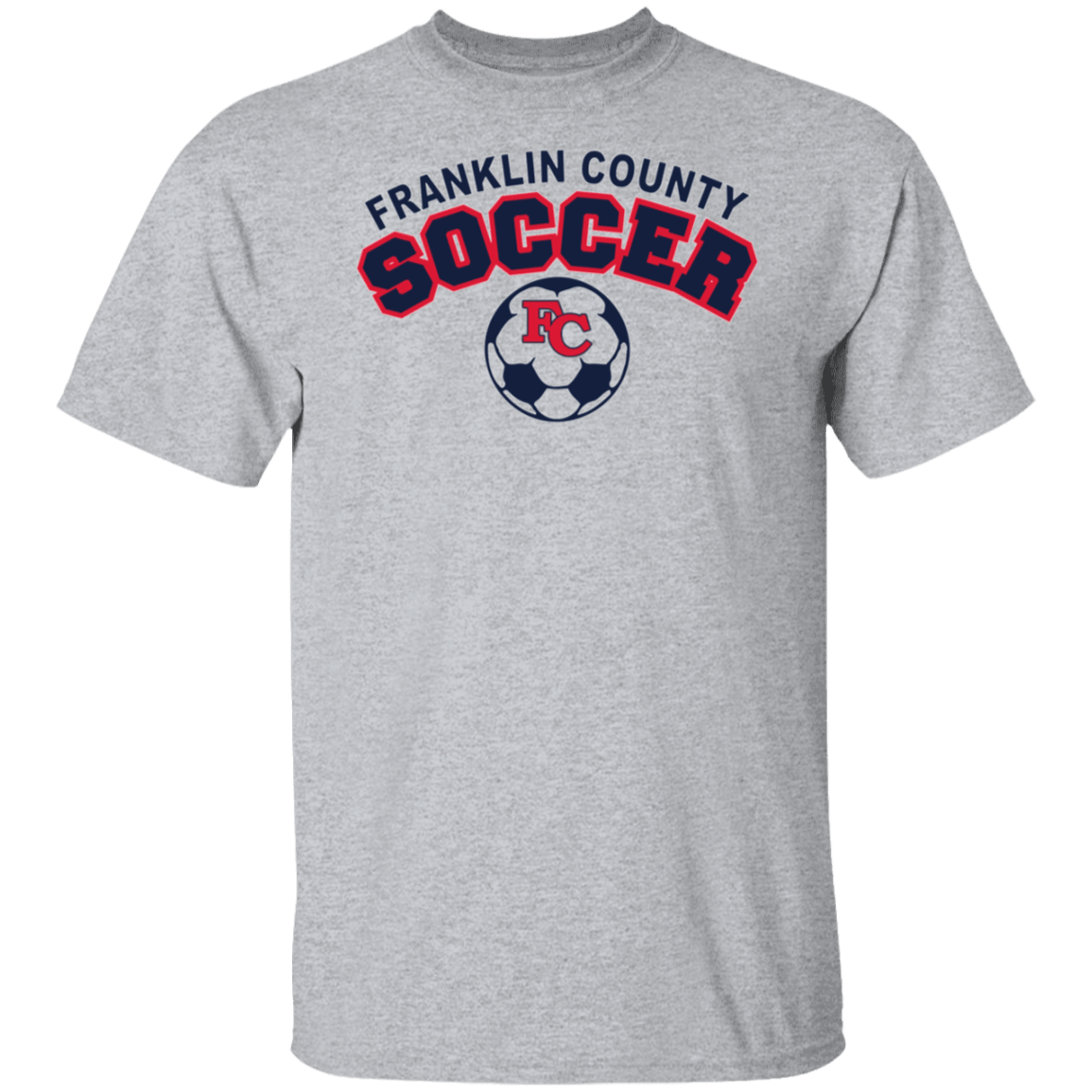 Franklin County Soccer Gildan Tee - Busy Bee Graphix