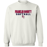 Franklin County Softball Adult Crewneck Pullover Sweatshirt - Busy Bee Graphix