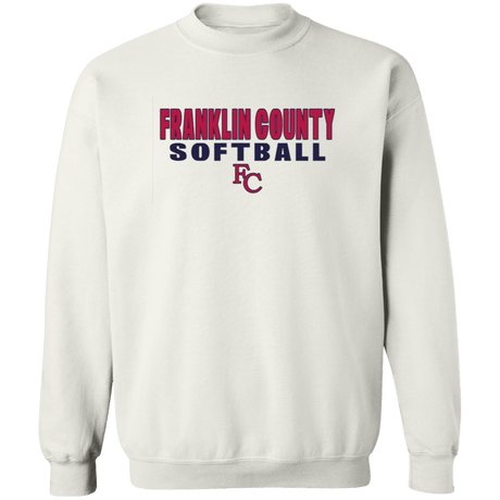 Franklin County Softball Adult Crewneck Pullover Sweatshirt - Busy Bee Graphix