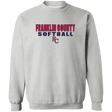 Franklin County Softball Adult Crewneck Pullover Sweatshirt - Busy Bee Graphix