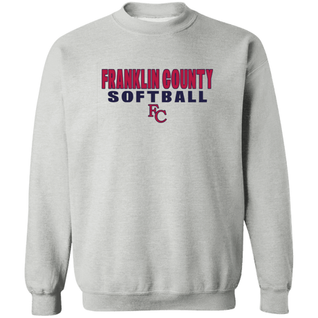 Franklin County Softball Adult Crewneck Pullover Sweatshirt - Busy Bee Graphix