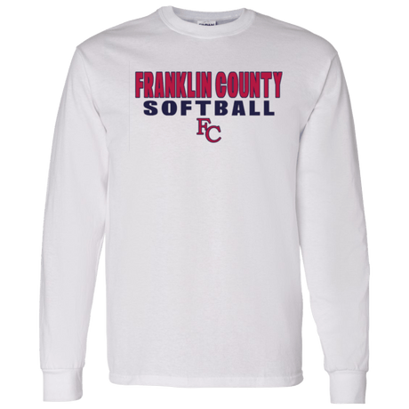 Franklin County Softball Gildan Adult L/S Tee - Busy Bee Graphix