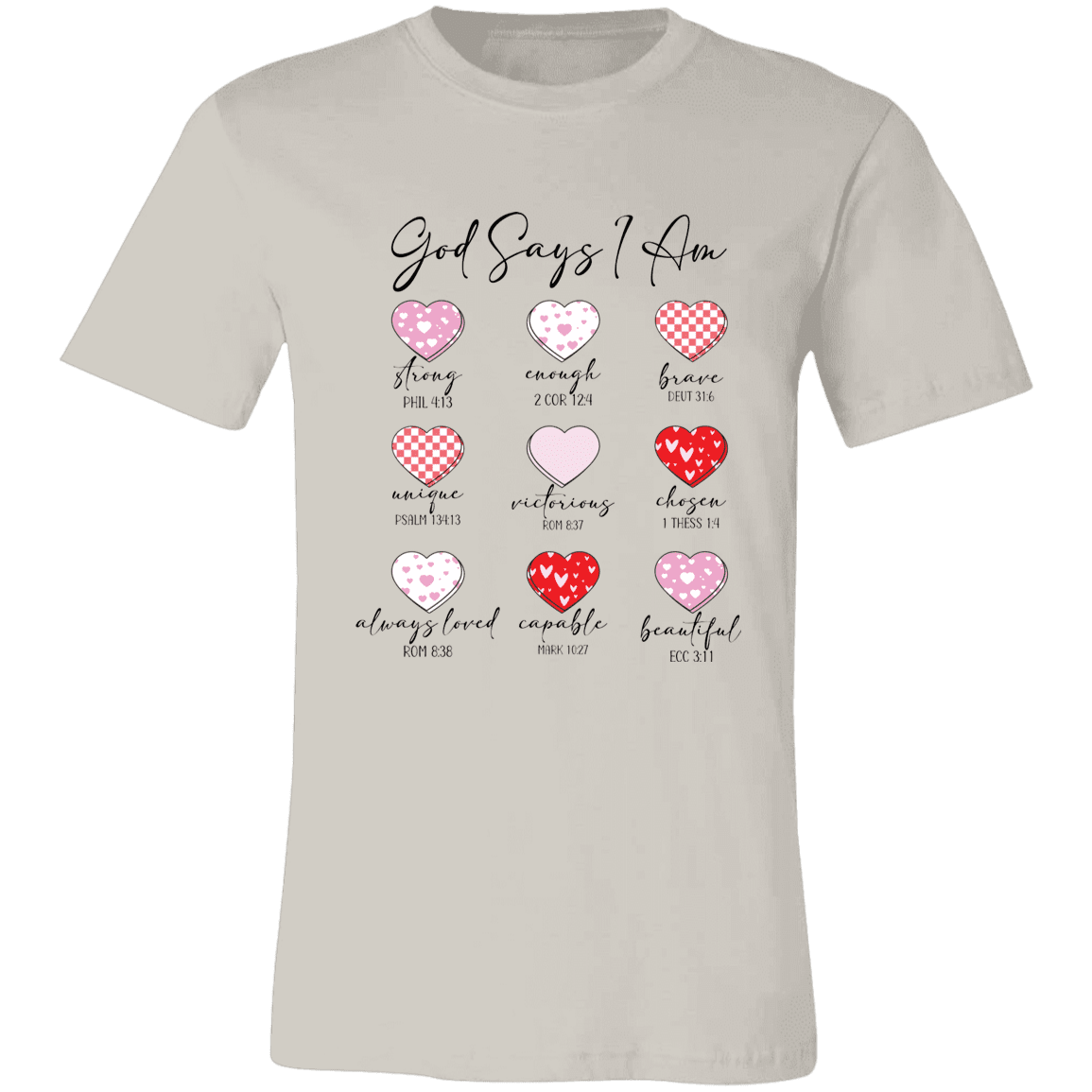 God Says I Am Christian Bella Canvas Tee - 931 Graphics