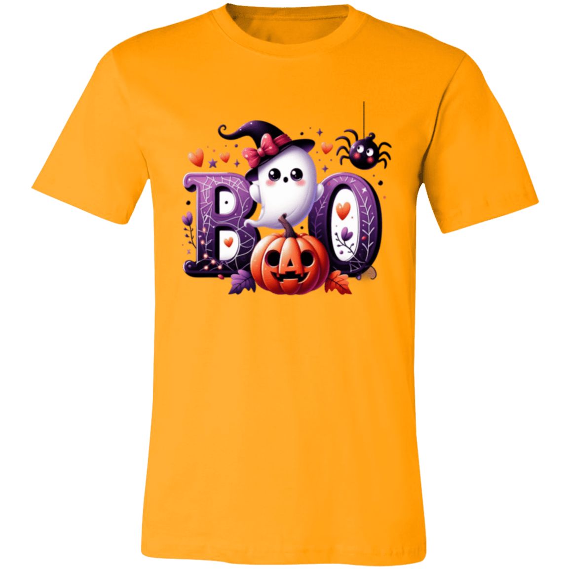 Halloween Boo Cute Ghost Pumpkin Witch Tee - Busy Bee Graphix