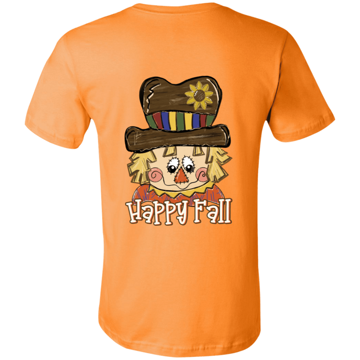 Happy Fall Scarecrow Bella + Canvas S/S Tee - 931 Graphics