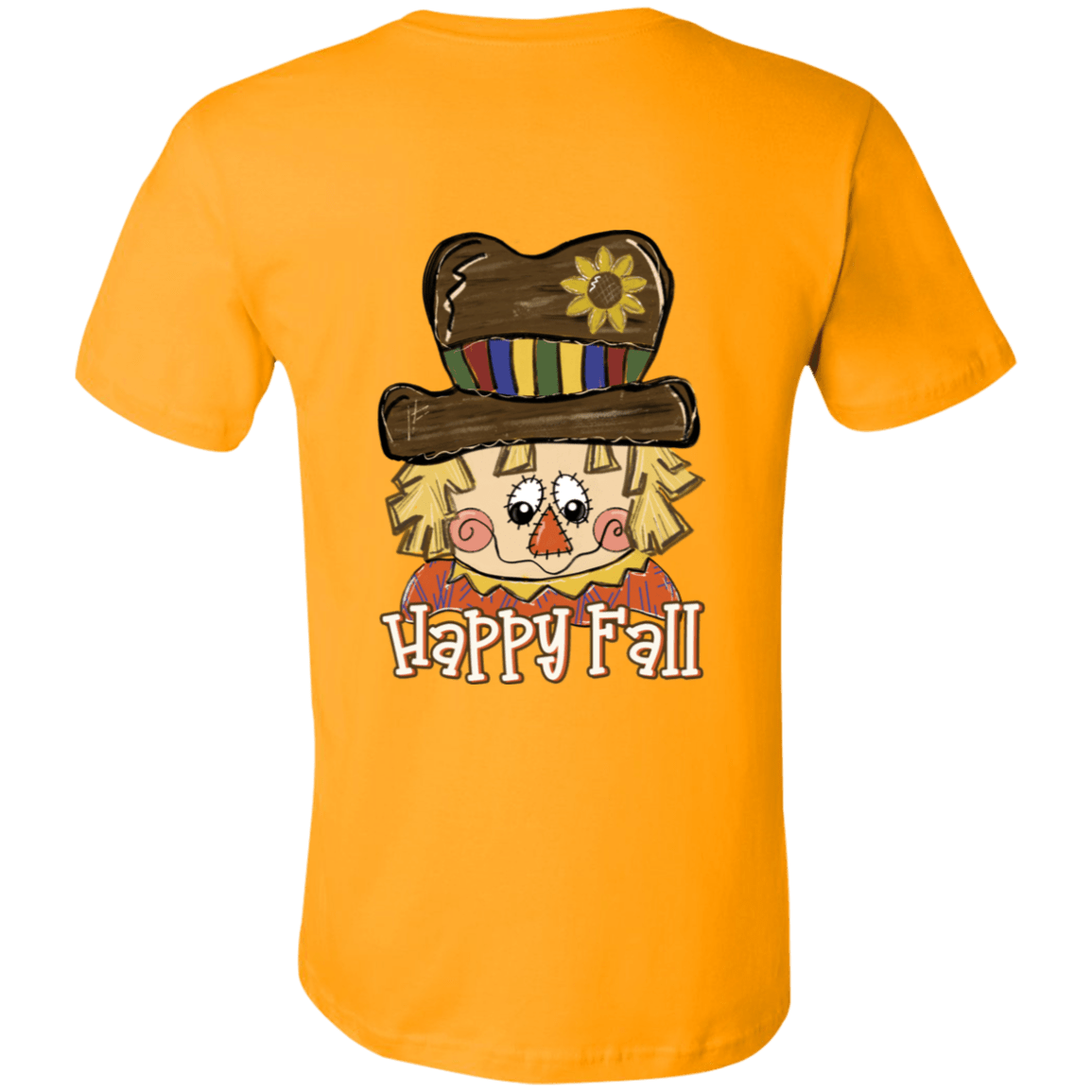Happy Fall Scarecrow Bella + Canvas S/S Tee - 931 Graphics