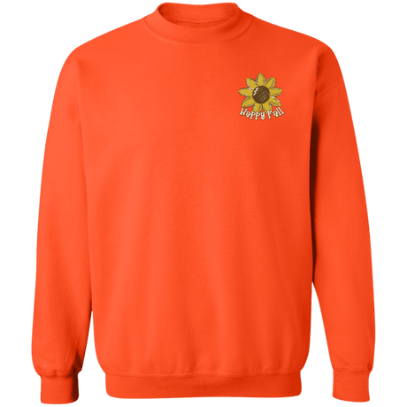 Happy Fall Scarecrow Gildan Crewneck Pullover Sweatshirt - 931 Graphics