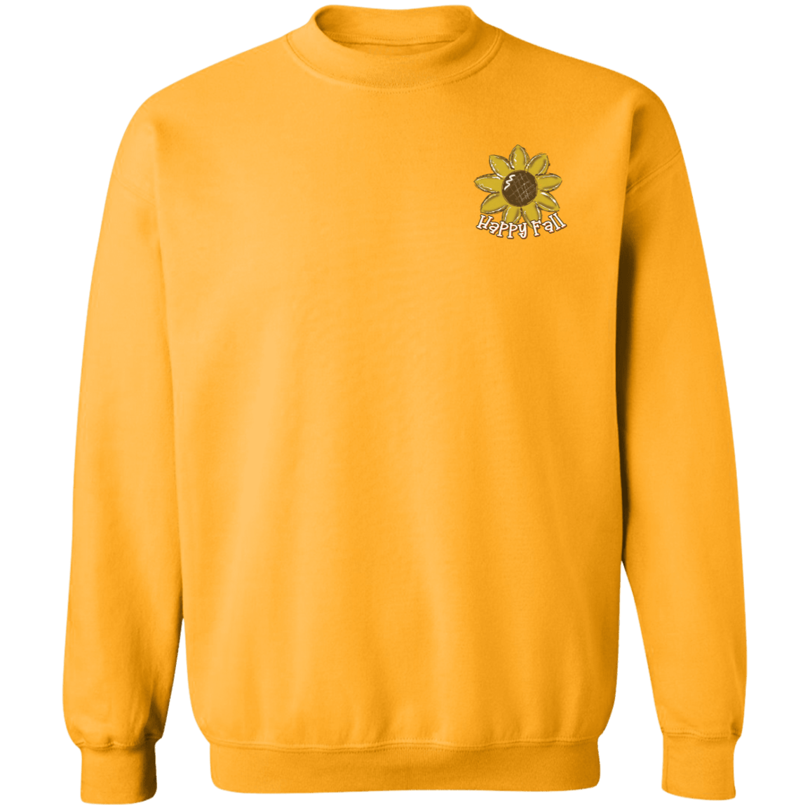 Happy Fall Scarecrow Gildan Crewneck Pullover Sweatshirt - 931 Graphics