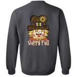 Happy Fall Scarecrow Gildan Crewneck Pullover Sweatshirt - 931 Graphics
