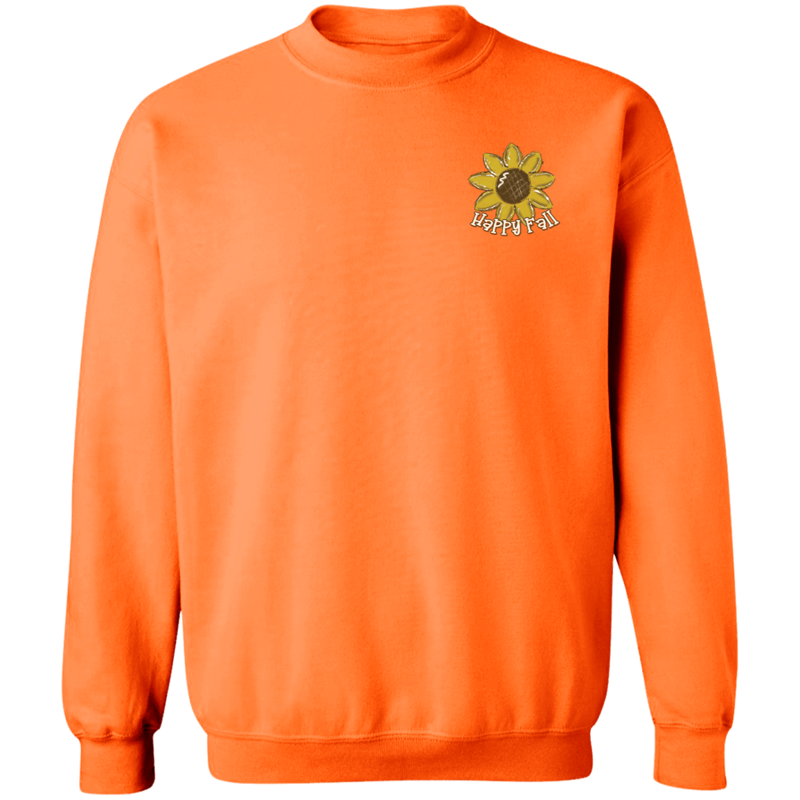 Happy Fall Scarecrow Gildan Crewneck Pullover Sweatshirt - 931 Graphics