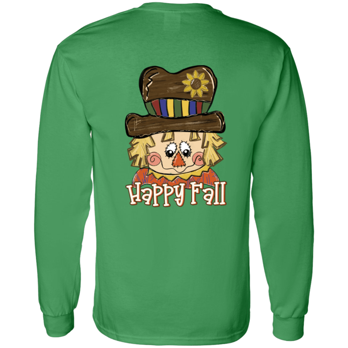 Happy Fall Scarecrow Gildan L/S Tee - 931 Graphics