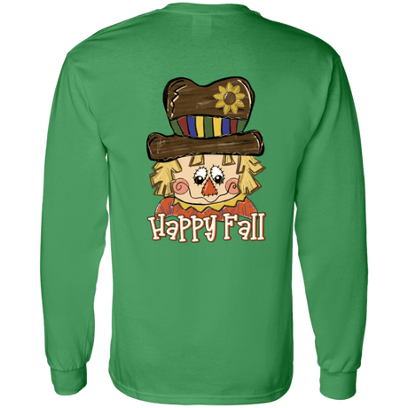 Happy Fall Scarecrow Gildan L/S Tee - 931 Graphics
