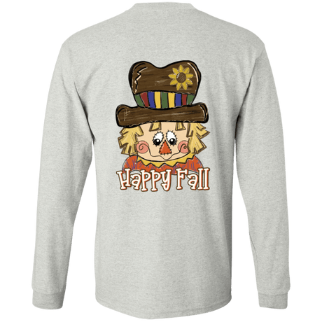 Happy Fall Scarecrow Gildan L/S Tee - 931 Graphics
