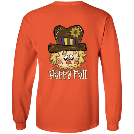 Happy Fall Scarecrow Gildan L/S Tee - 931 Graphics
