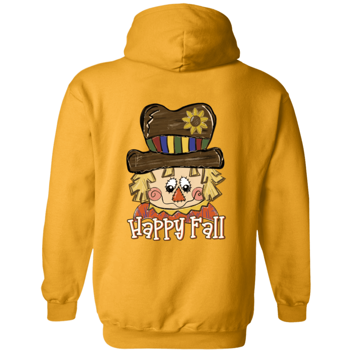 Happy Fall Scarecrow Gildan Pullover Hoodie - 931 Graphics