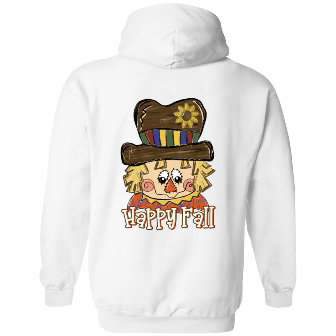 Happy Fall Scarecrow Gildan Pullover Hoodie - 931 Graphics