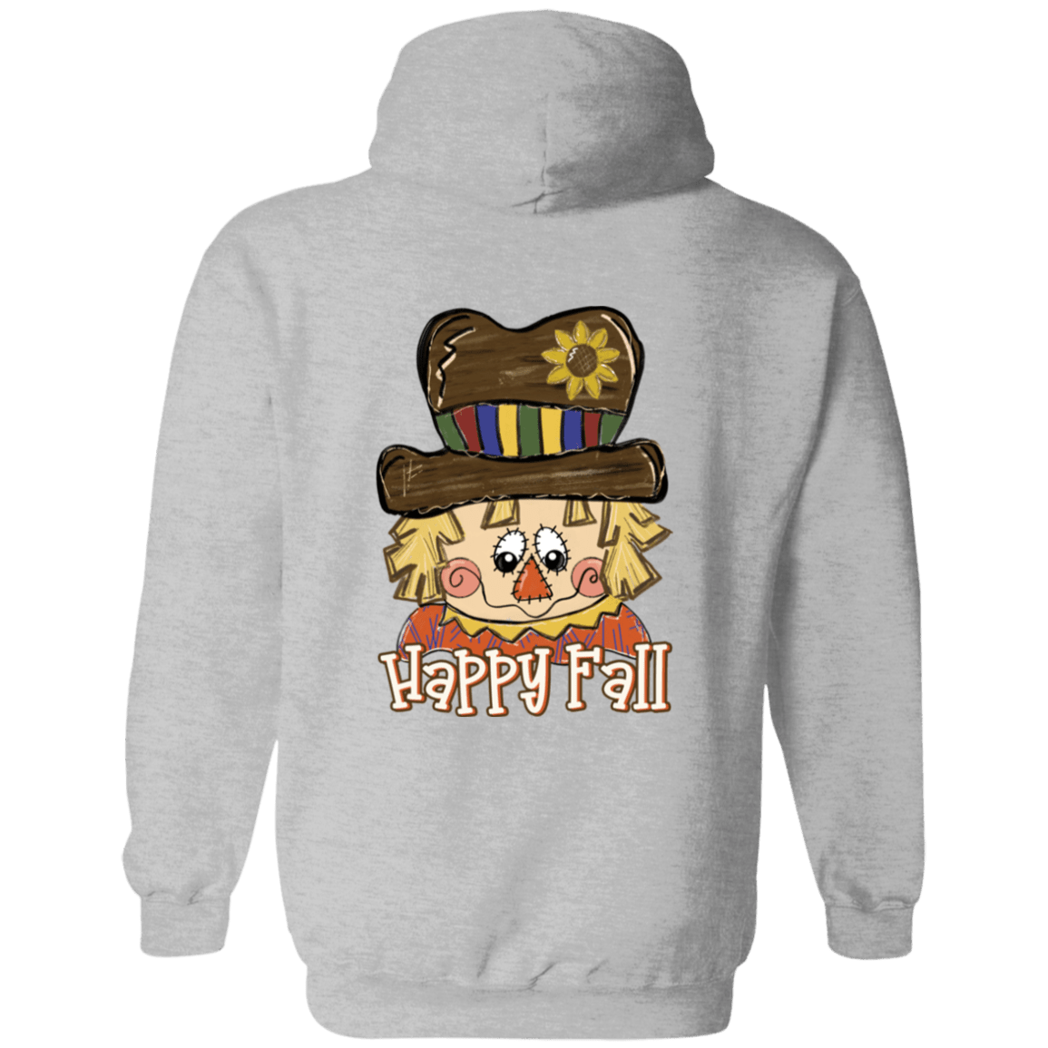 Happy Fall Scarecrow Gildan Pullover Hoodie - 931 Graphics