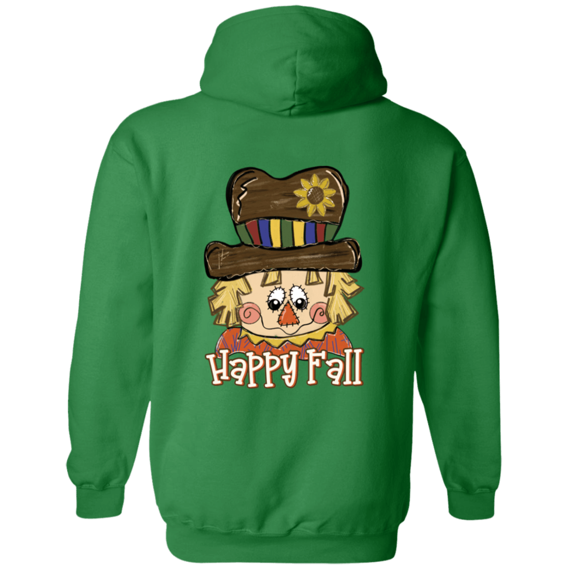 Happy Fall Scarecrow Gildan Pullover Hoodie - 931 Graphics