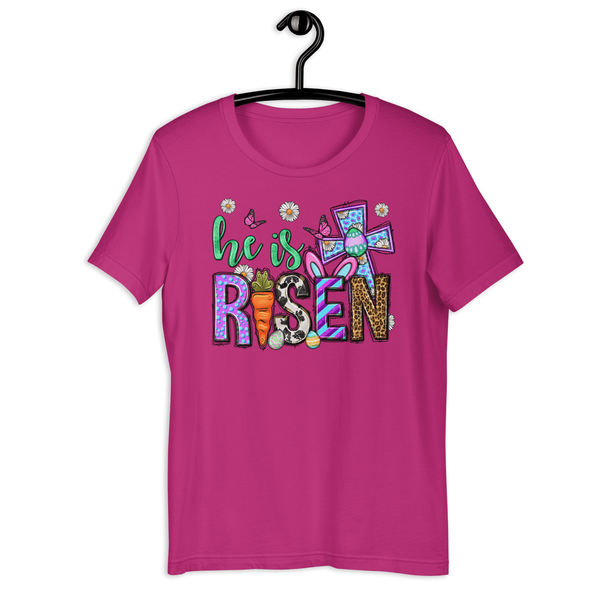 He Is Risen Bella Canvas Tee - Busy Bee Graphix