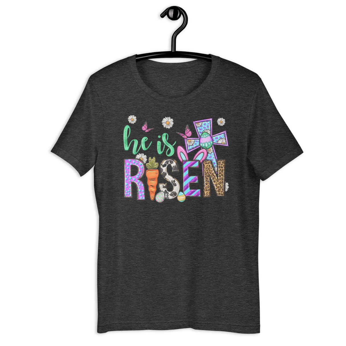 He Is Risen Bella Canvas Tee - Busy Bee Graphix