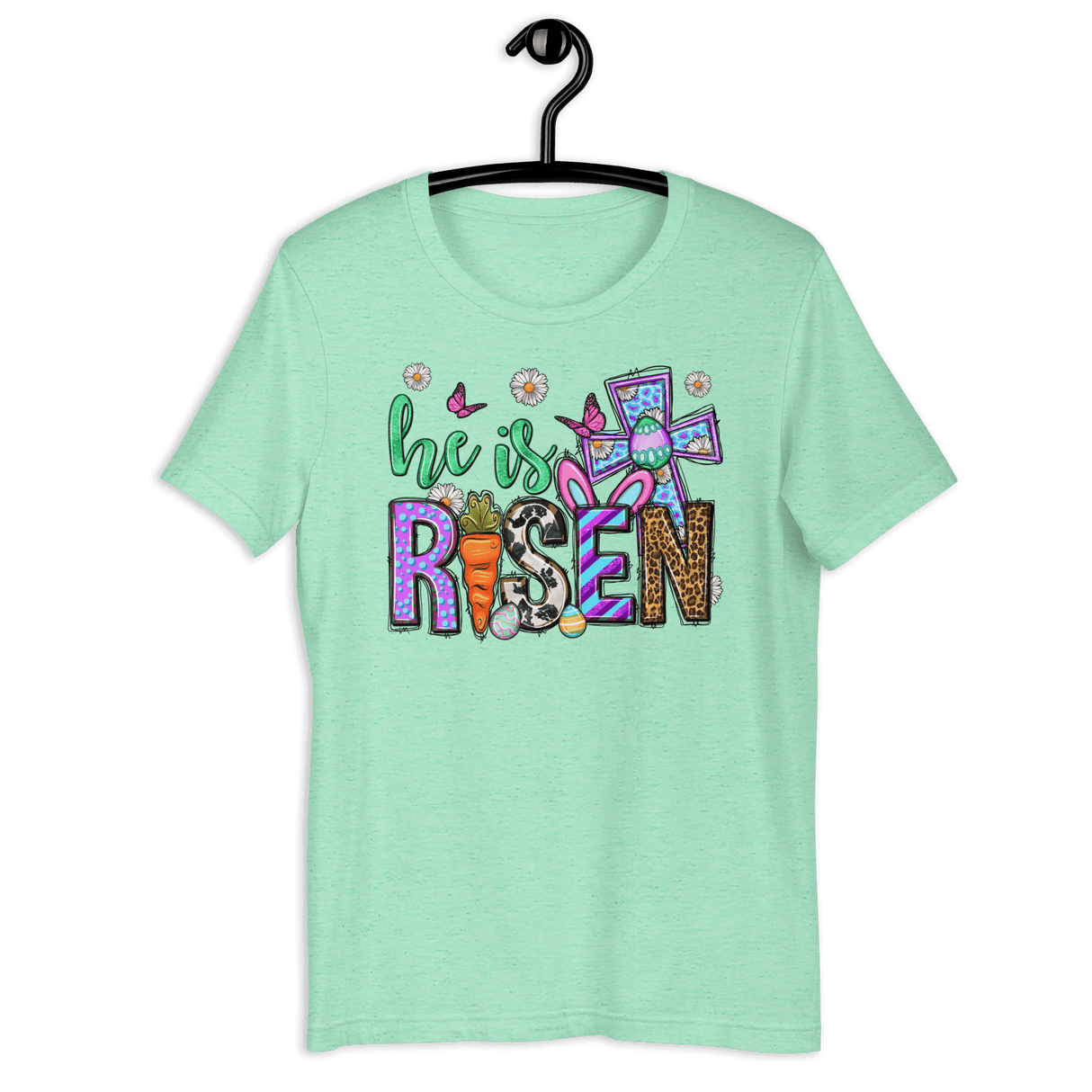 He Is Risen Bella Canvas Tee - Busy Bee Graphix