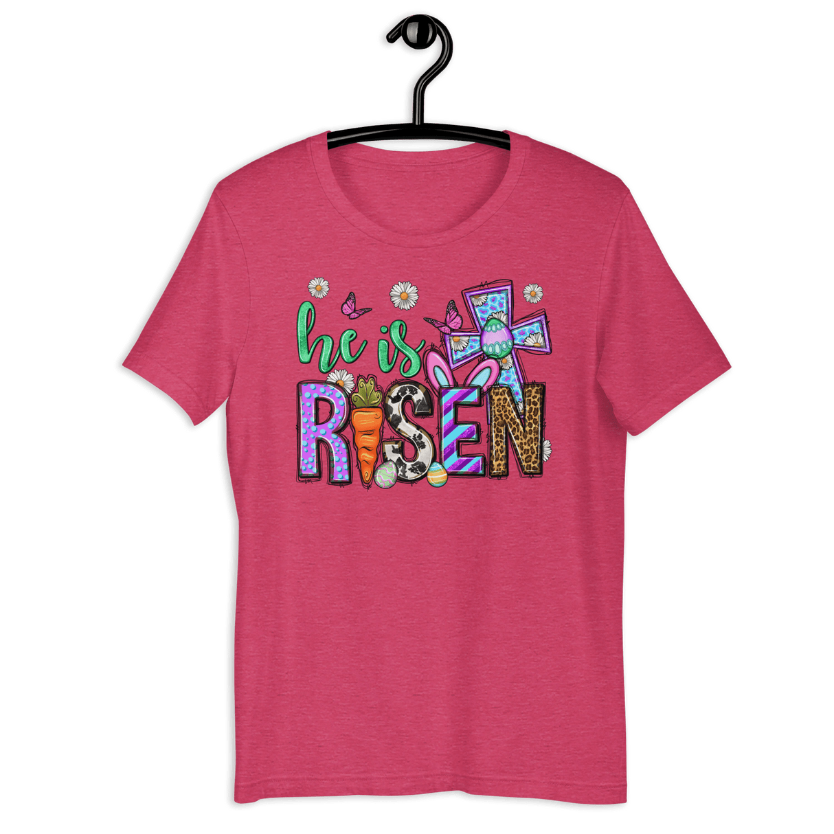 He Is Risen Bella Canvas Tee - Busy Bee Graphix