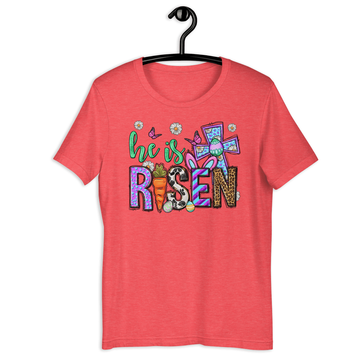 He Is Risen Bella Canvas Tee - Busy Bee Graphix