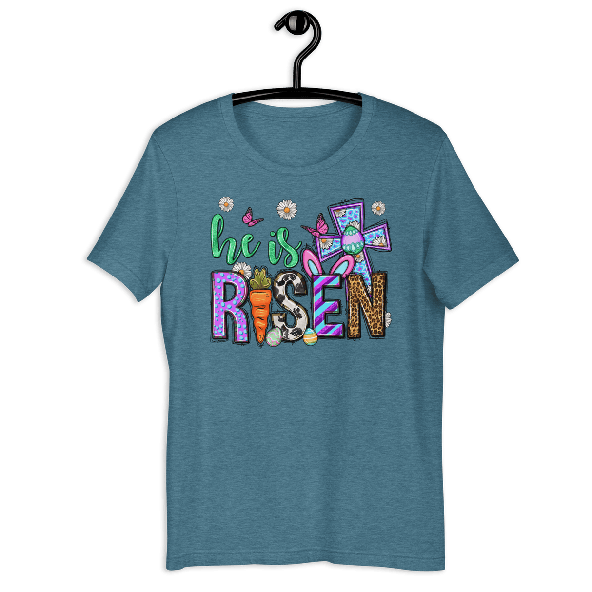 He Is Risen Bella Canvas Tee - Busy Bee Graphix