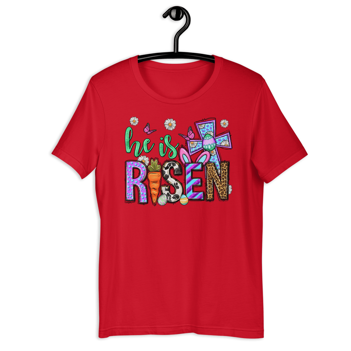 He Is Risen Bella Canvas Tee - Busy Bee Graphix