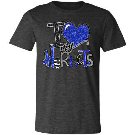I Love My Hornets Bella Canvas Tee - Busy Bee Graphix
