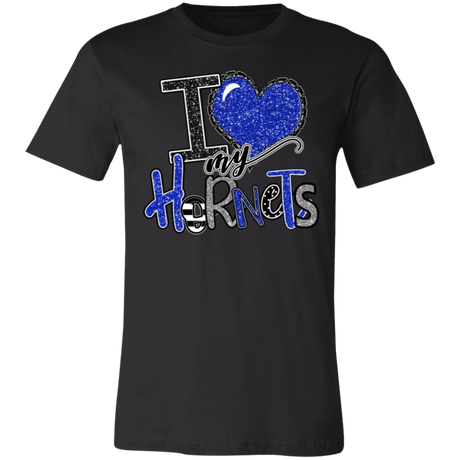 I Love My Hornets Bella Canvas Tee - Busy Bee Graphix