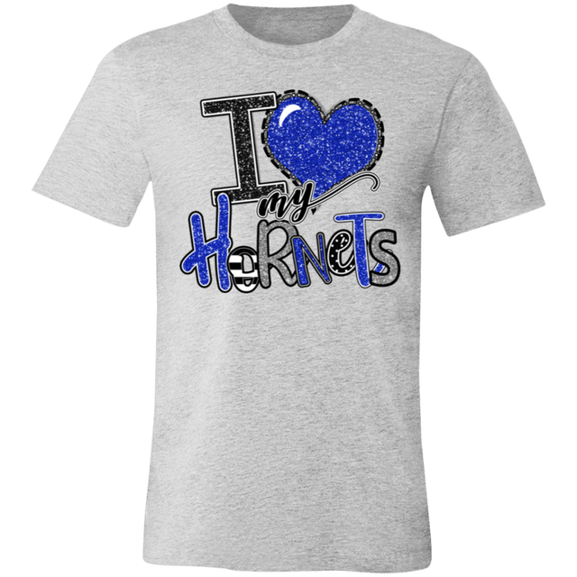 I Love My Hornets Bella Canvas Tee - Busy Bee Graphix