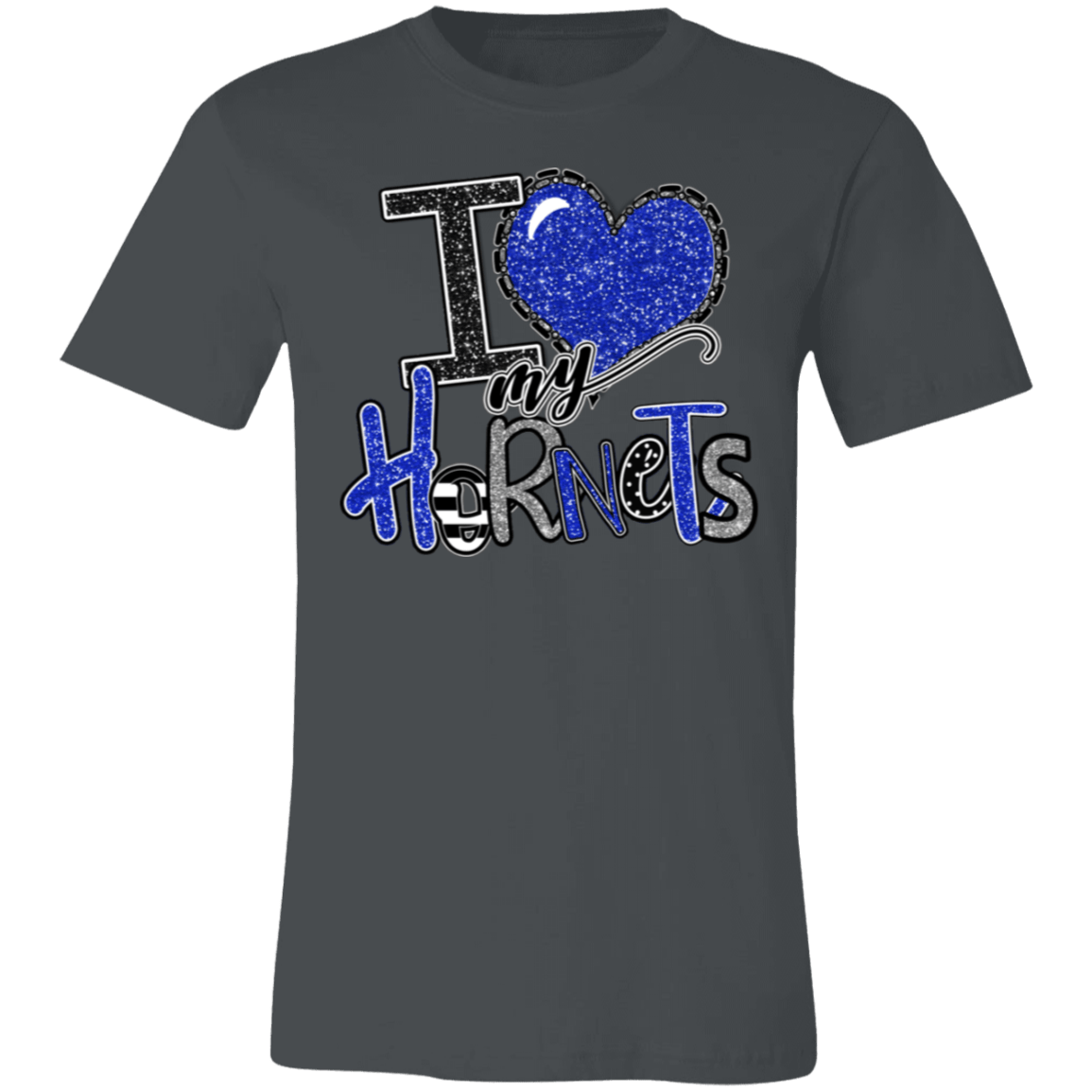 I Love My Hornets Bella Canvas Tee - Busy Bee Graphix