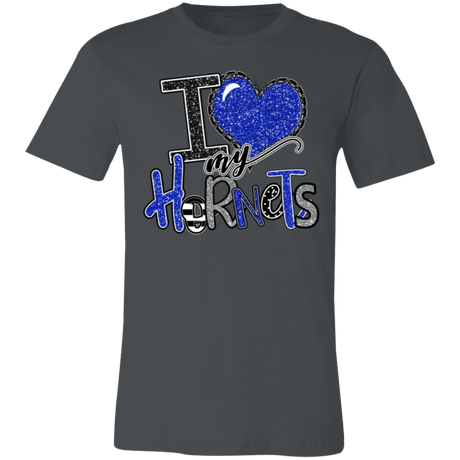 I Love My Hornets Bella Canvas Tee - Busy Bee Graphix