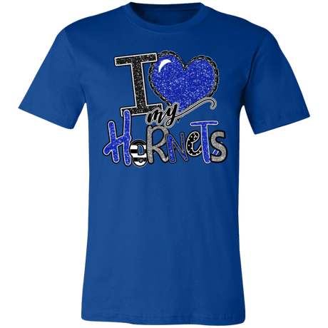 I Love My Hornets Bella Canvas Tee - Busy Bee Graphix