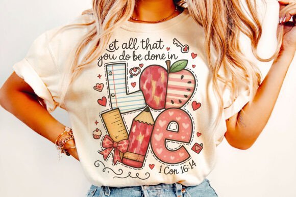 Let All That You Do be done in Love Bella Canvas S/S Tee - 931 Graphics