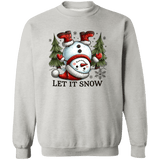 Let It Snow Snowman Crewneck - Busy Bee Graphix