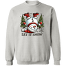 Let It Snow Snowman Crewneck - Busy Bee Graphix