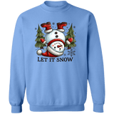 Let It Snow Snowman Crewneck - Busy Bee Graphix