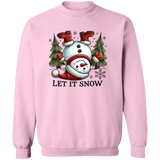 Let It Snow Snowman Crewneck - Busy Bee Graphix