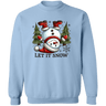 Let It Snow Snowman Crewneck - Busy Bee Graphix