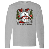 Let It Snow Snowman L/S Tee - Busy Bee Graphix