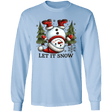Let It Snow Snowman L/S Tee - Busy Bee Graphix