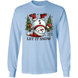 Let It Snow Snowman L/S Tee - Busy Bee Graphix