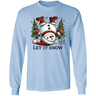 Let It Snow Snowman L/S Tee - Busy Bee Graphix